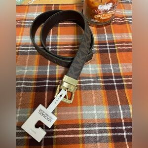 Michael Kors Large Belt Reversible, Brown color